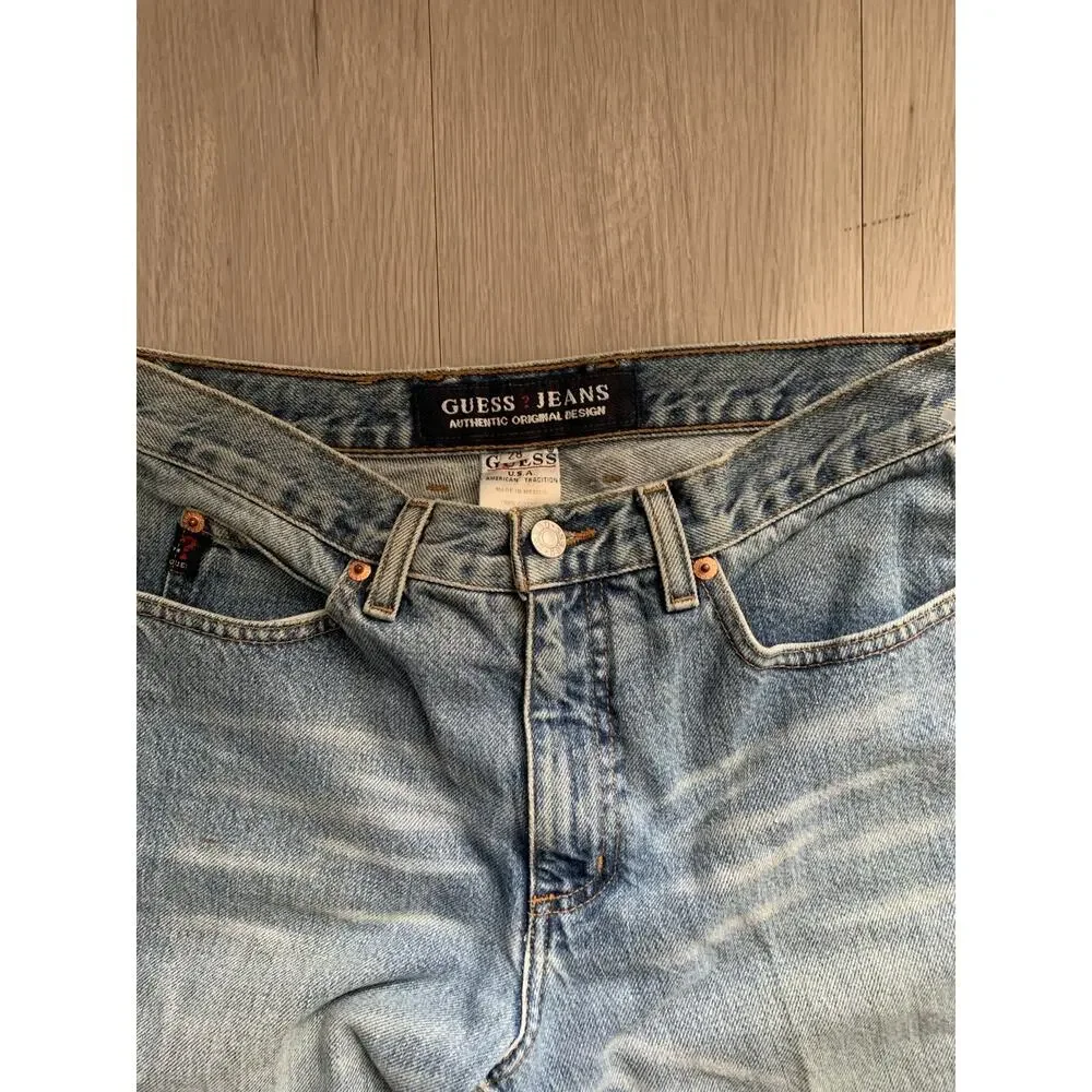 Vintage Guess Flare Leg Jeans Size 6/8 - Picture 2 of 7